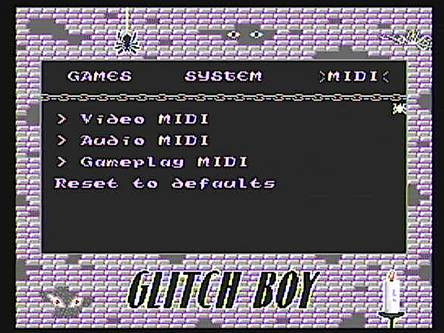 Redesigned MIDI menu state