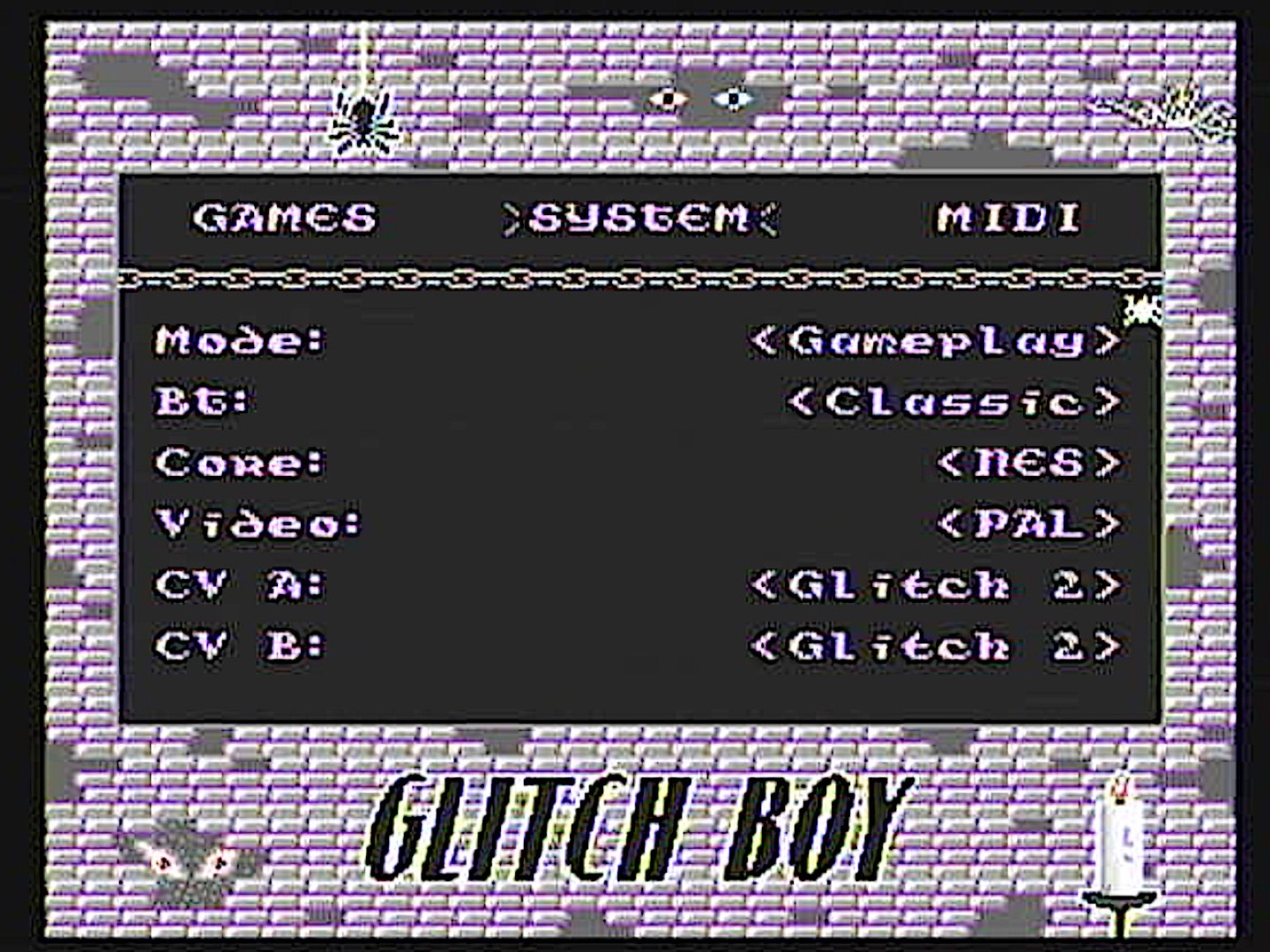 Redesigned system menu state