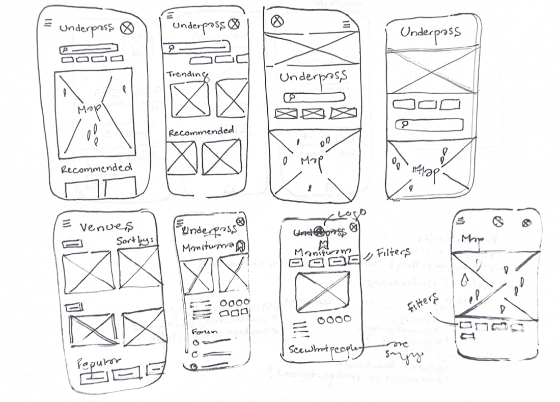 Underpass early wireframe 2.